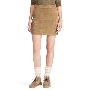 Ralph Lauren Suede Miniskirt
